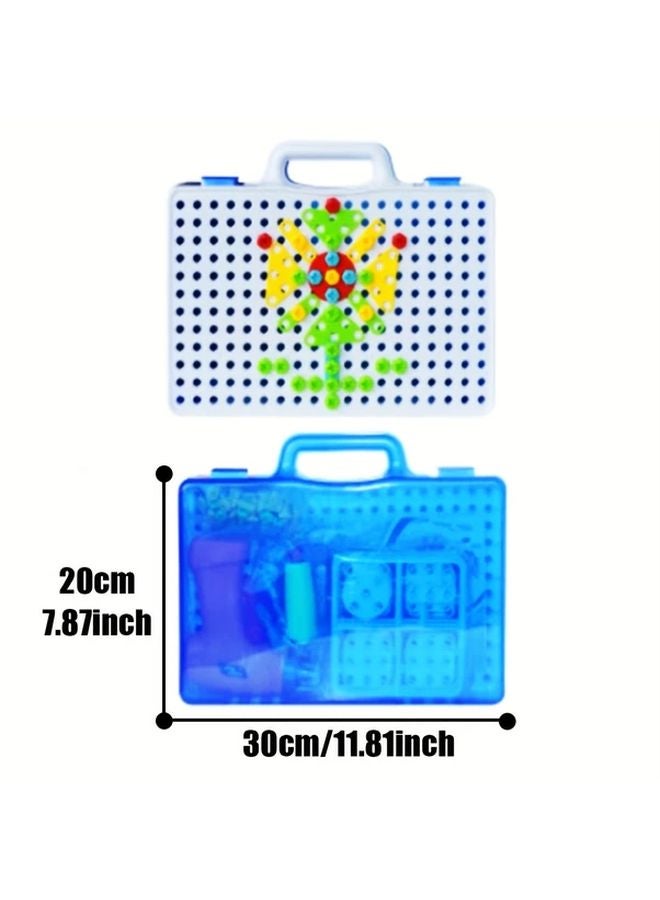 237Pcs Kids DIY Construction Drill Toy Creative Engineering Building Kit Educational Puzzle Fine Motor Skills Development - Image 2